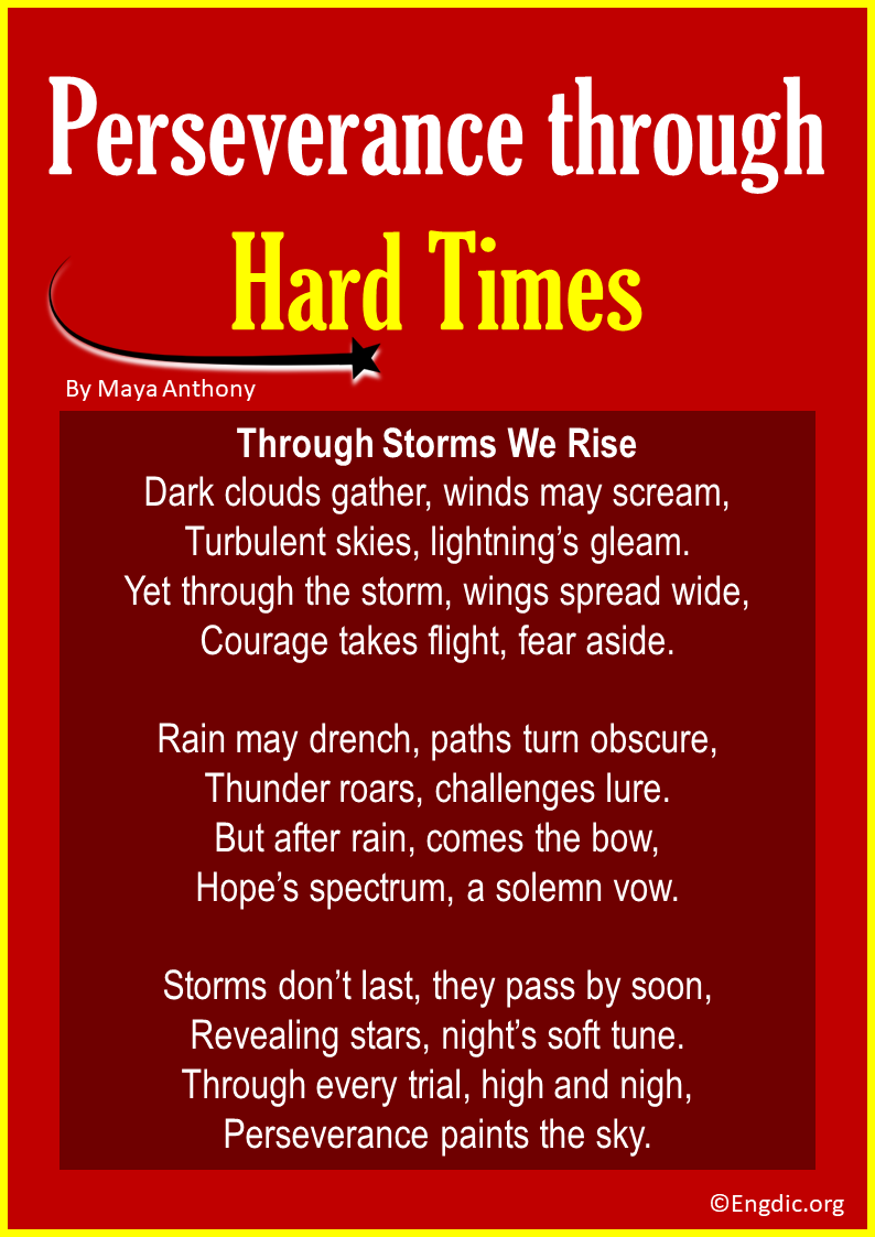 Poems about Perseverance through Hard Times