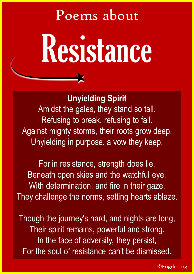 Poems about Resistance