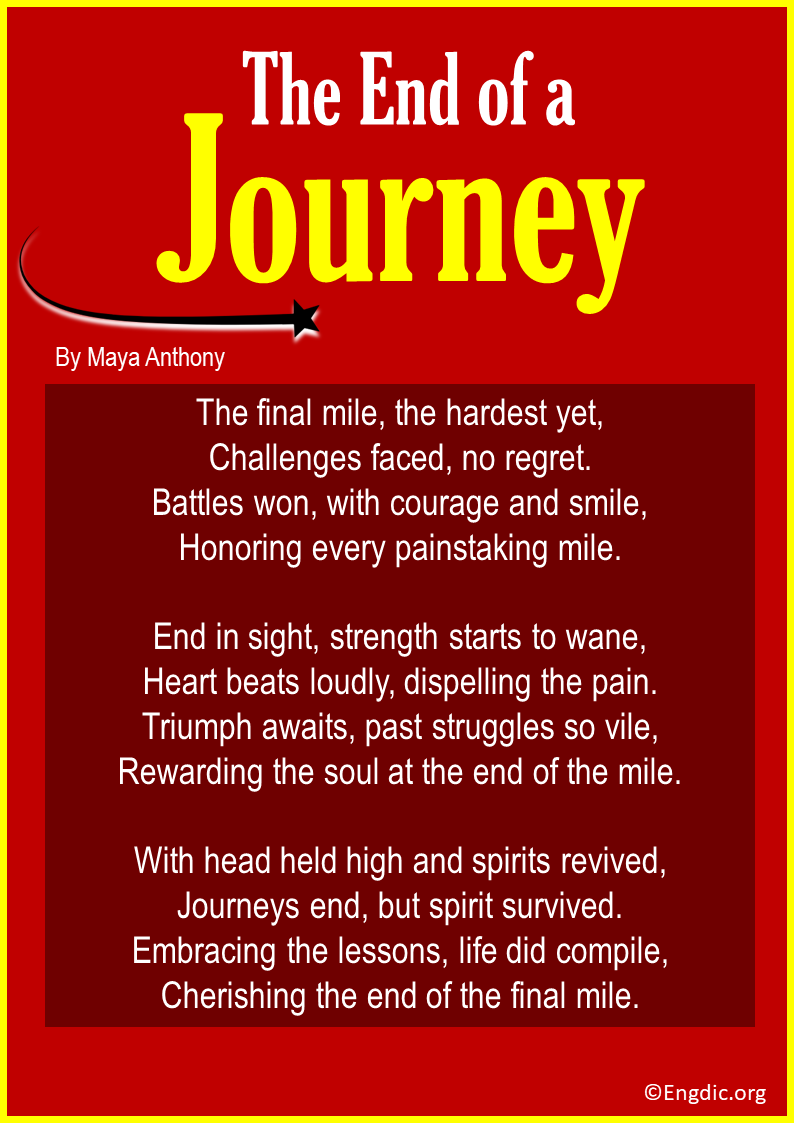 Poems about the End of a Journey