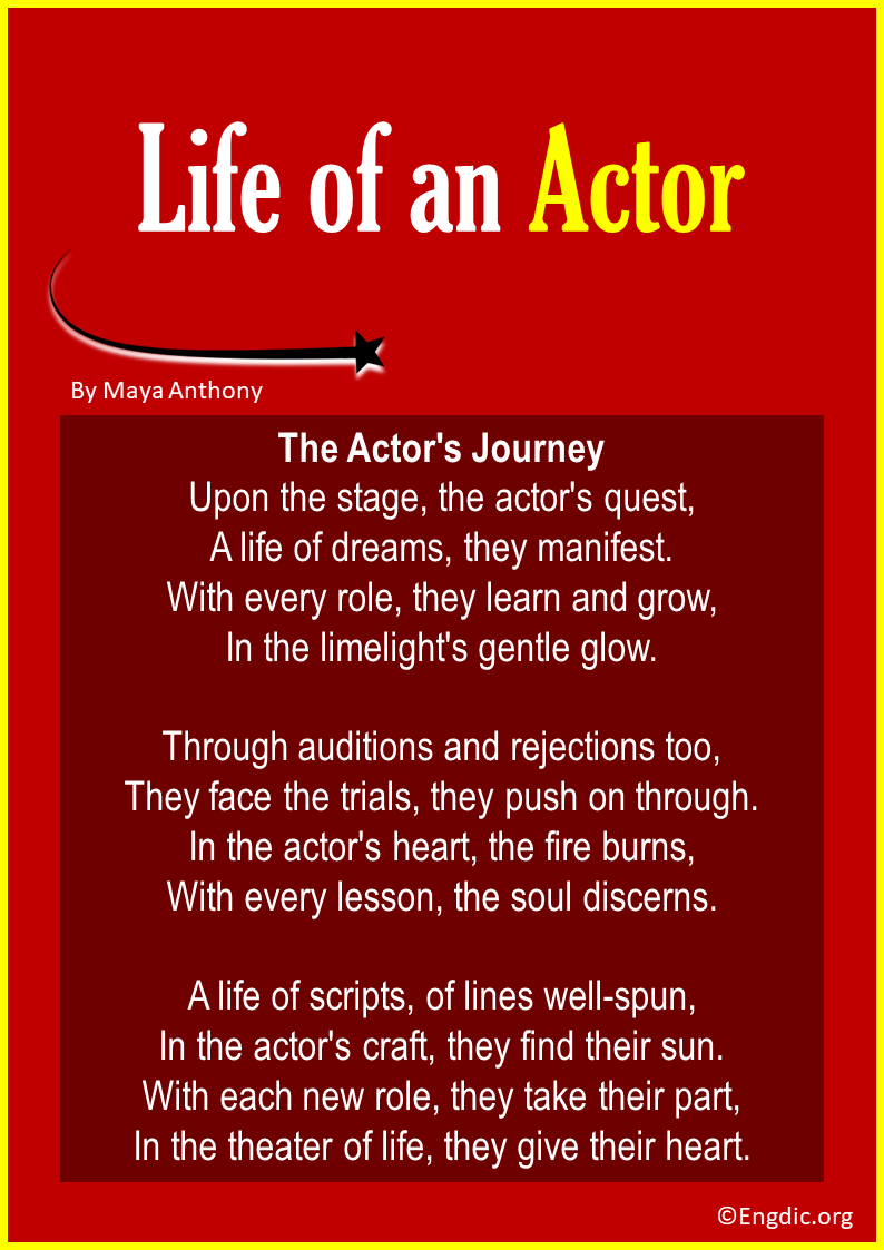 Poems about the Life of an Actor