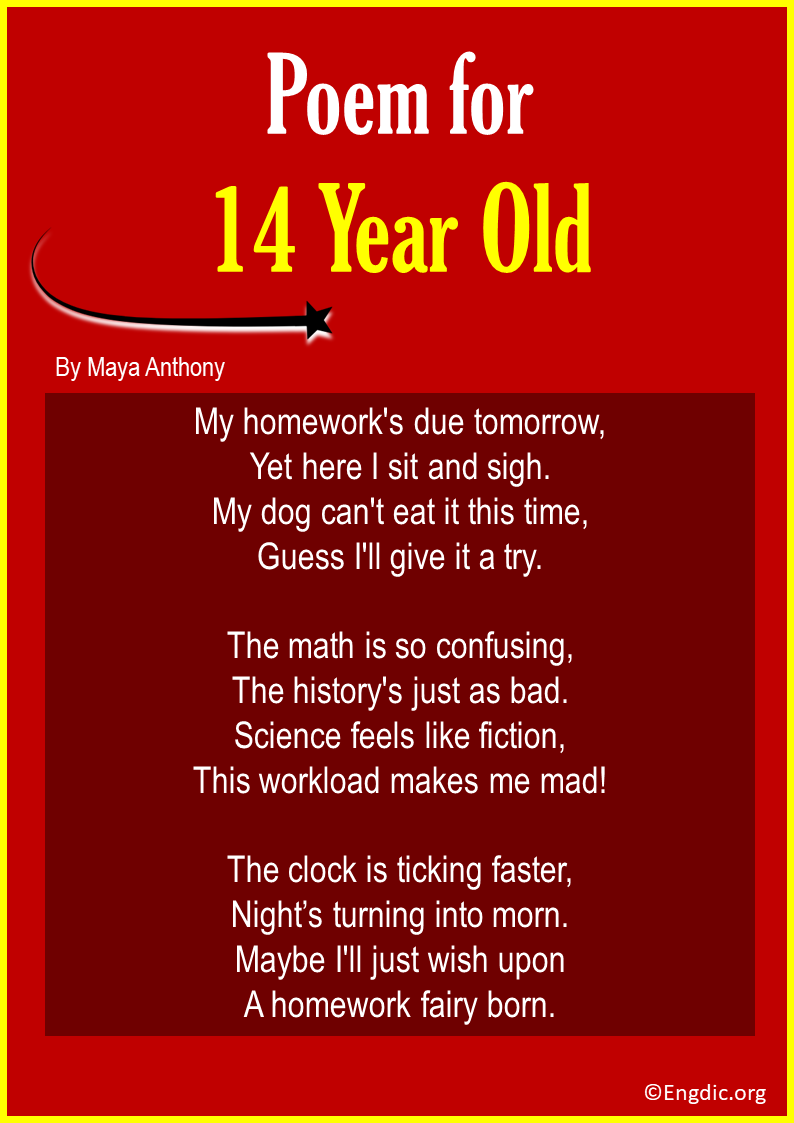 10 Funny And Short Poems For 14 Year Olds EngDic