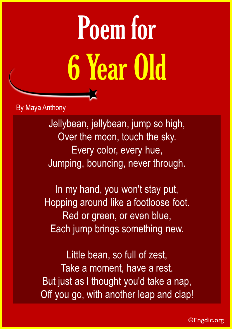 Easy Poems For 6 Year Olds