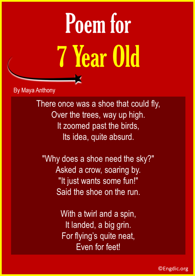 Short Funny Poems For 6 Year Olds