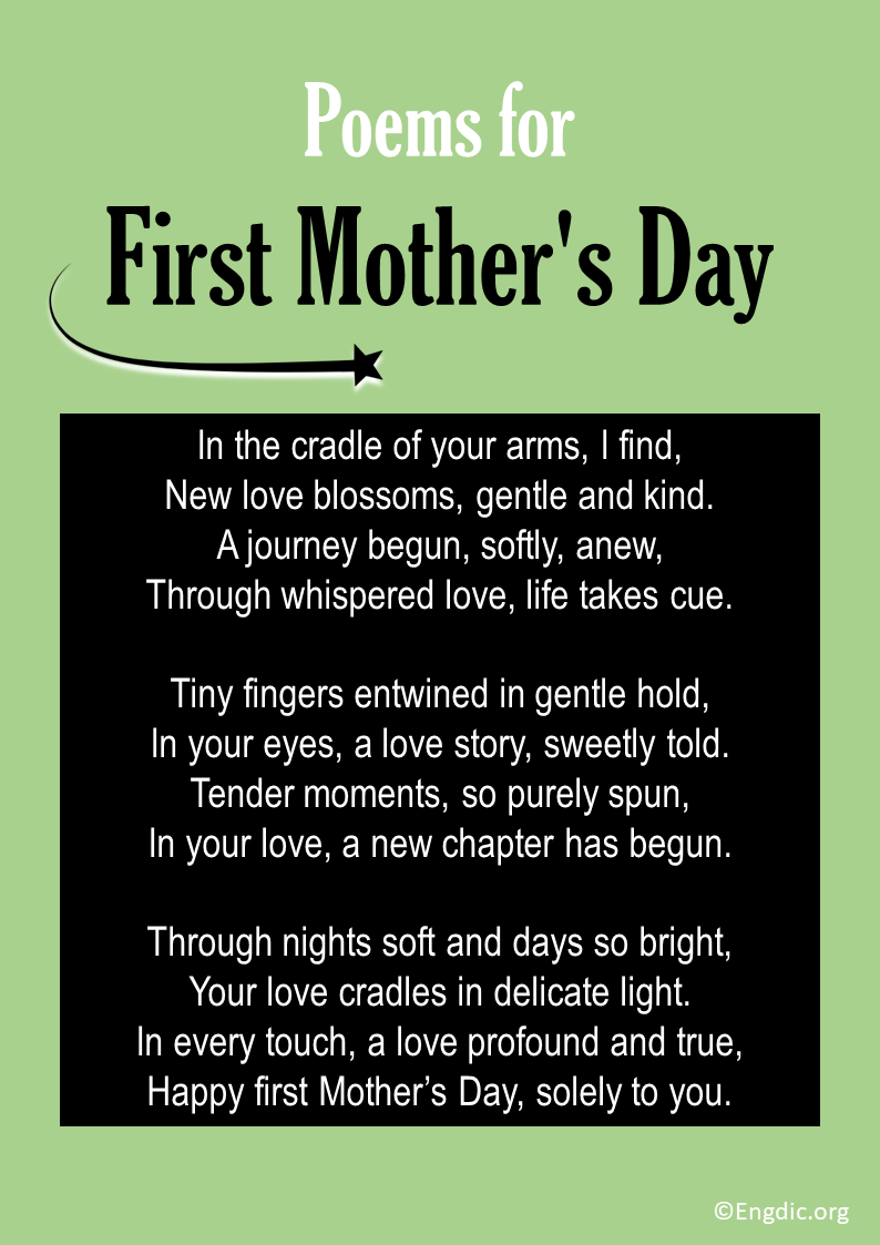 Poems for First Mother's Day