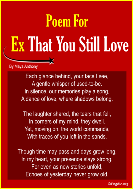 15 Best Poems for Your Ex That You Still Love - EngDic