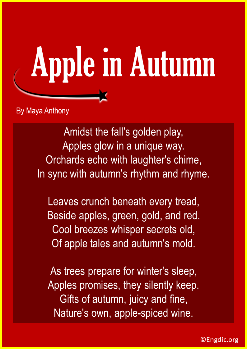 Poems on Apple in Autumn