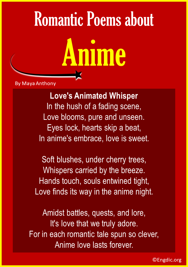 Romantic Anime Poems