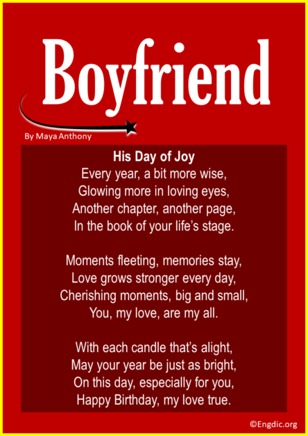 15 Birthday Poems for Boyfriend (Short & Funny) – EngDic