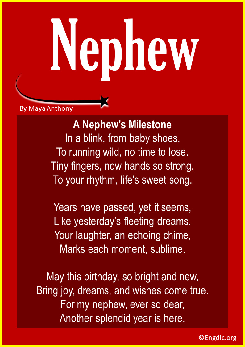 Short Birthday Poems for Nephew