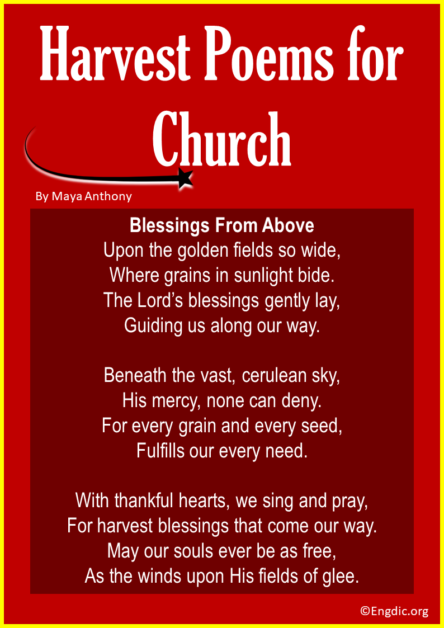 10 Best Harvest Poems for Church - EngDic