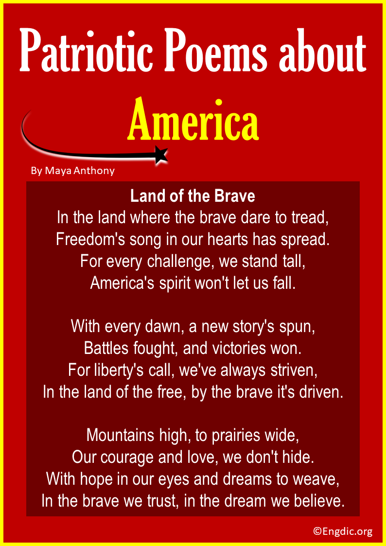 Short Patriotic Poems about America