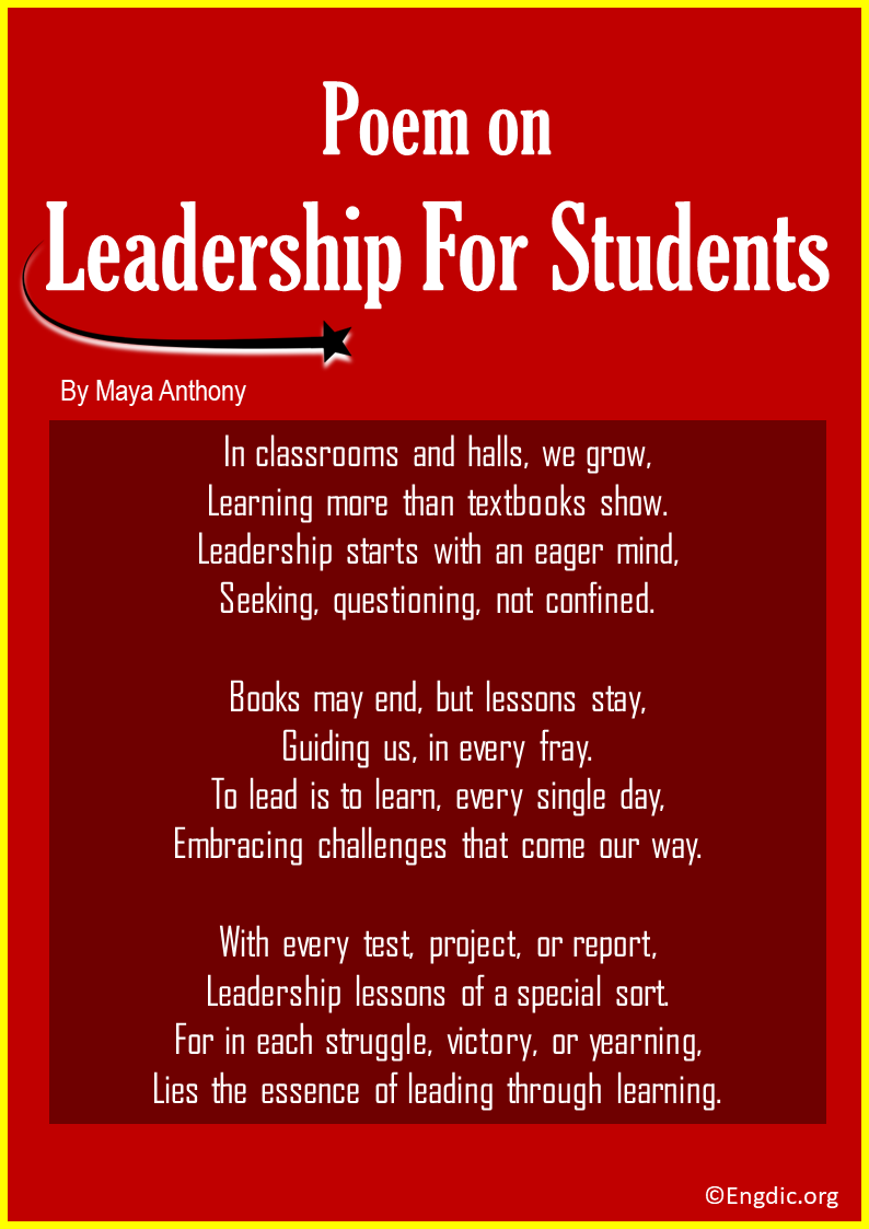 Short Poems On Leadership For Students