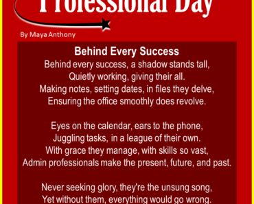 Funny & Inspirational Poems about Administrative Professional Day