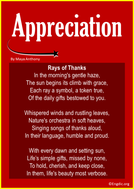 20 Poems about Gratitude & Appreciation - EngDic