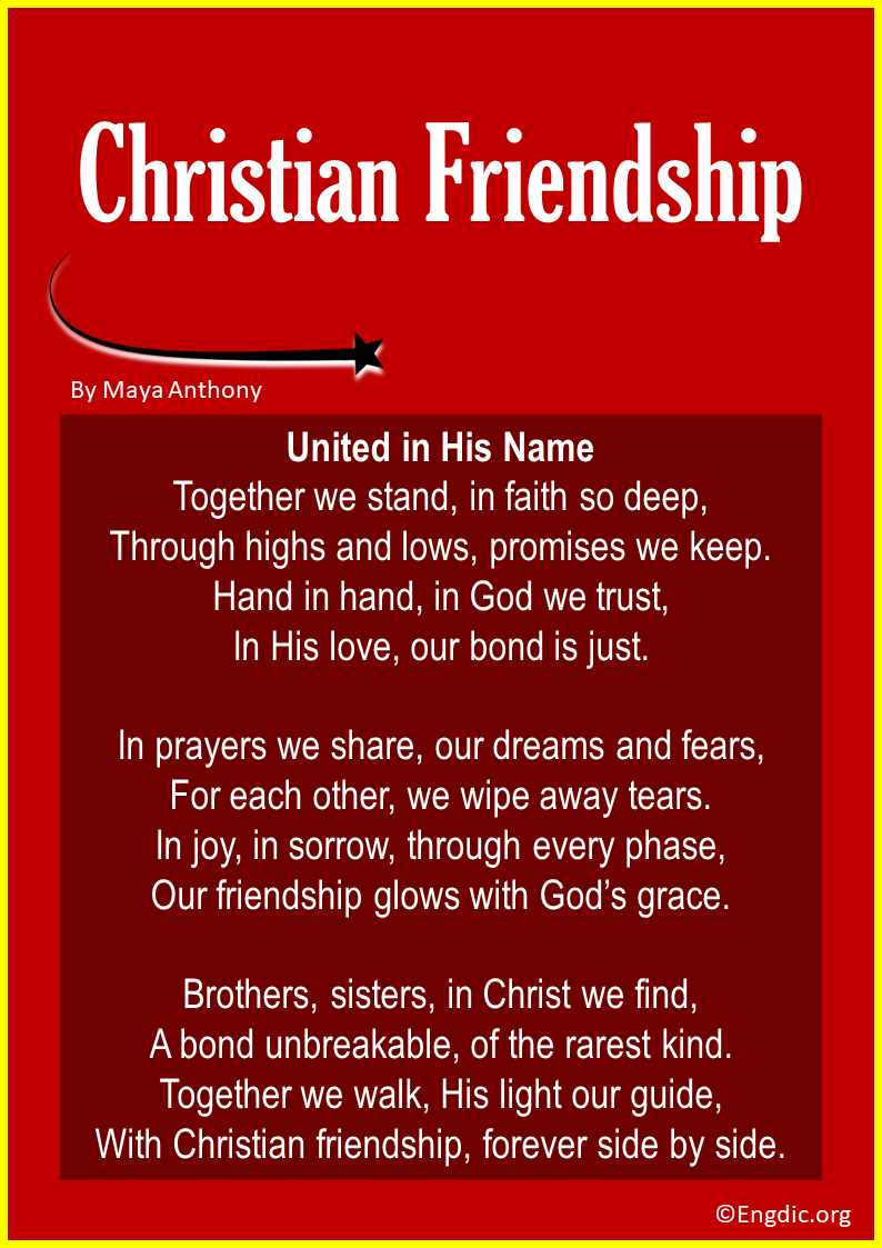 Short Poems about Christian Friendship