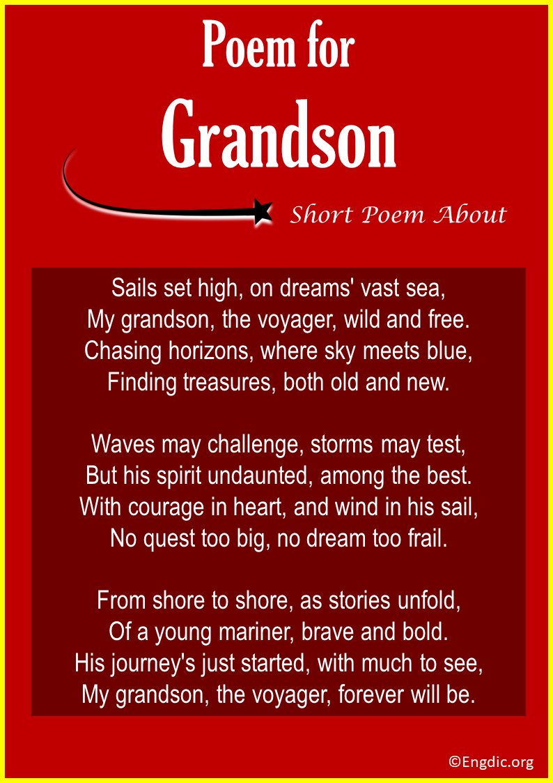 Short Poems for Grandson