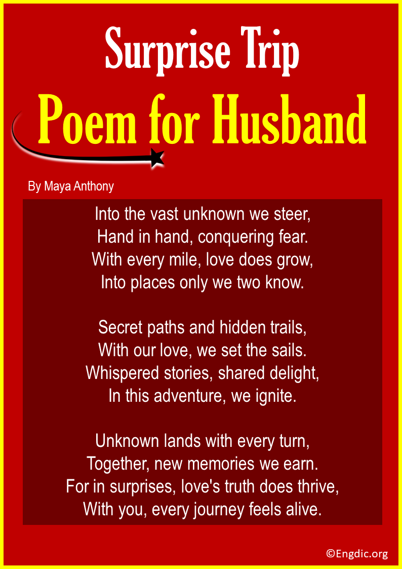 Surprise Trip Poems For Husband