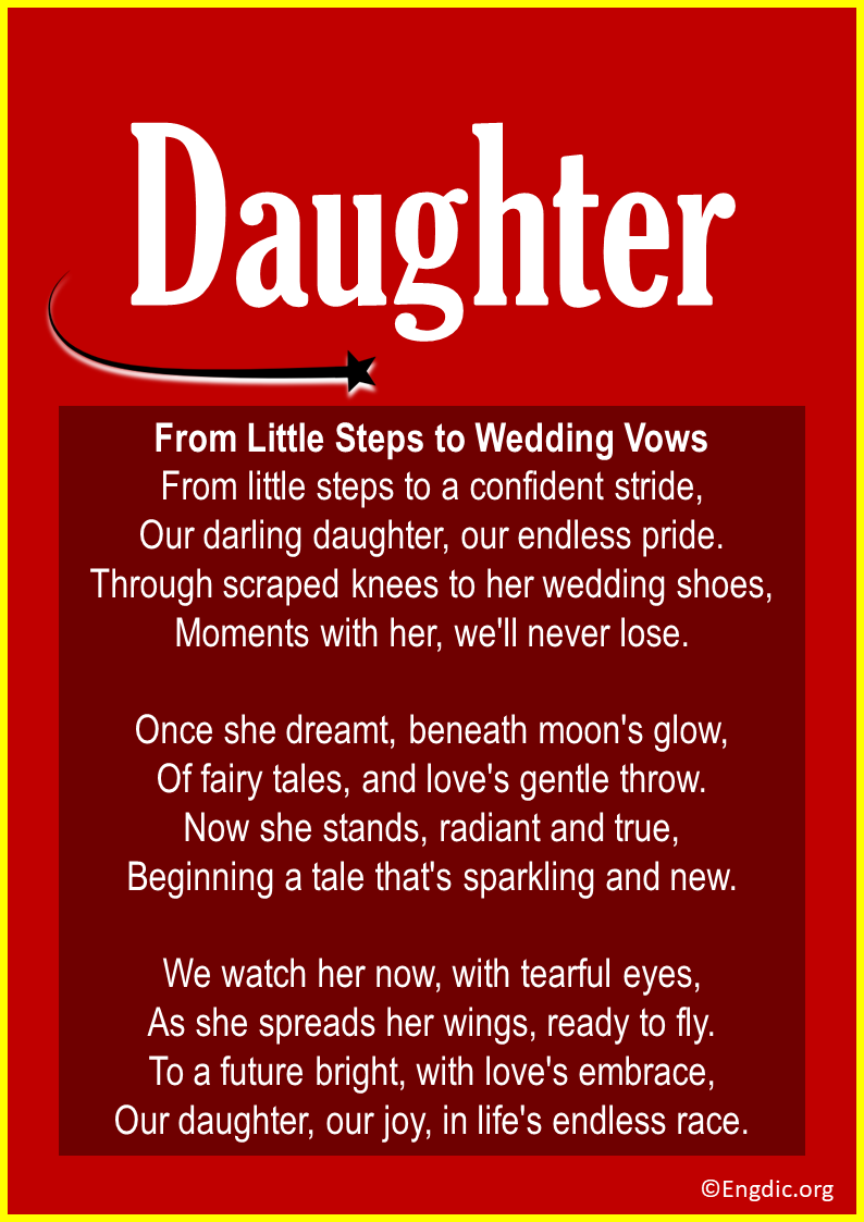 Wedding Poem For The Daughter