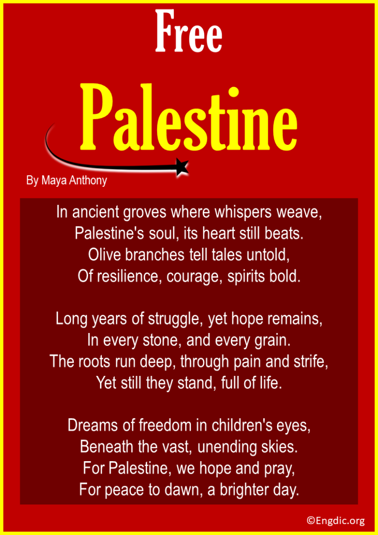 20+ Free Palestine Poems (Short and Long Poems) - EngDic