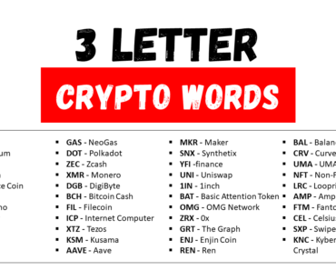 3 Letter Crypto Related Words List