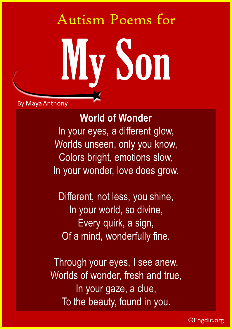 Autism Poems for My Son