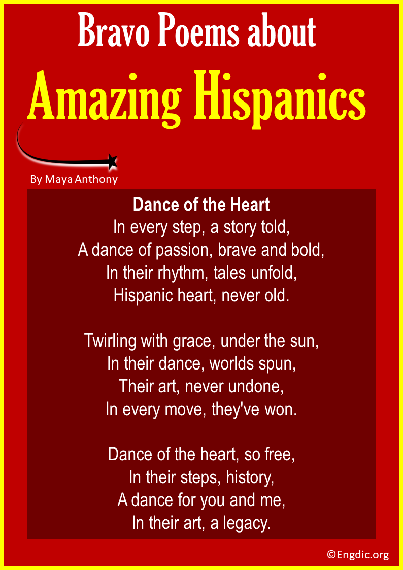 Bravo Poems about Amazing Hispanics