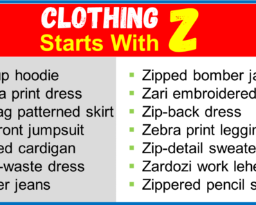 Clothing That Starts with Z (Men, Women & Brands)
