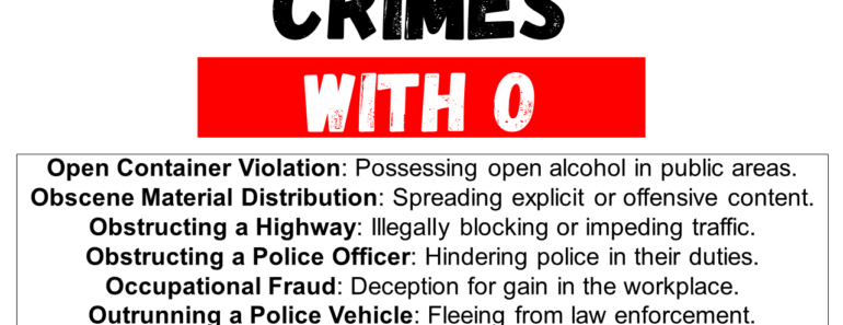 All Crimes that Start with O