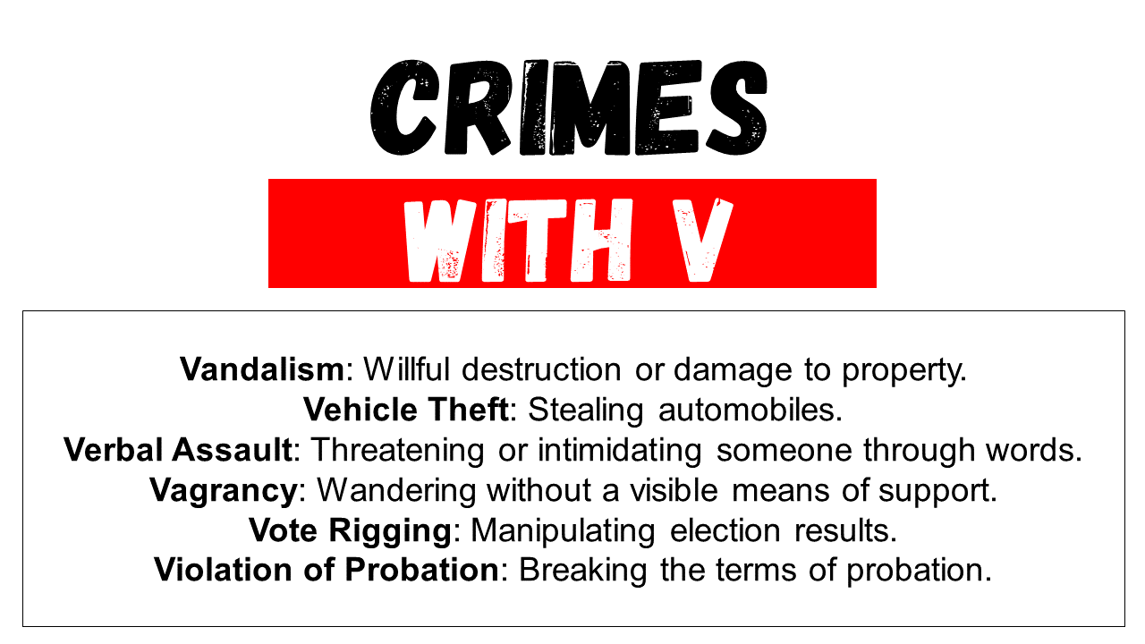 Crimes that Start with v
