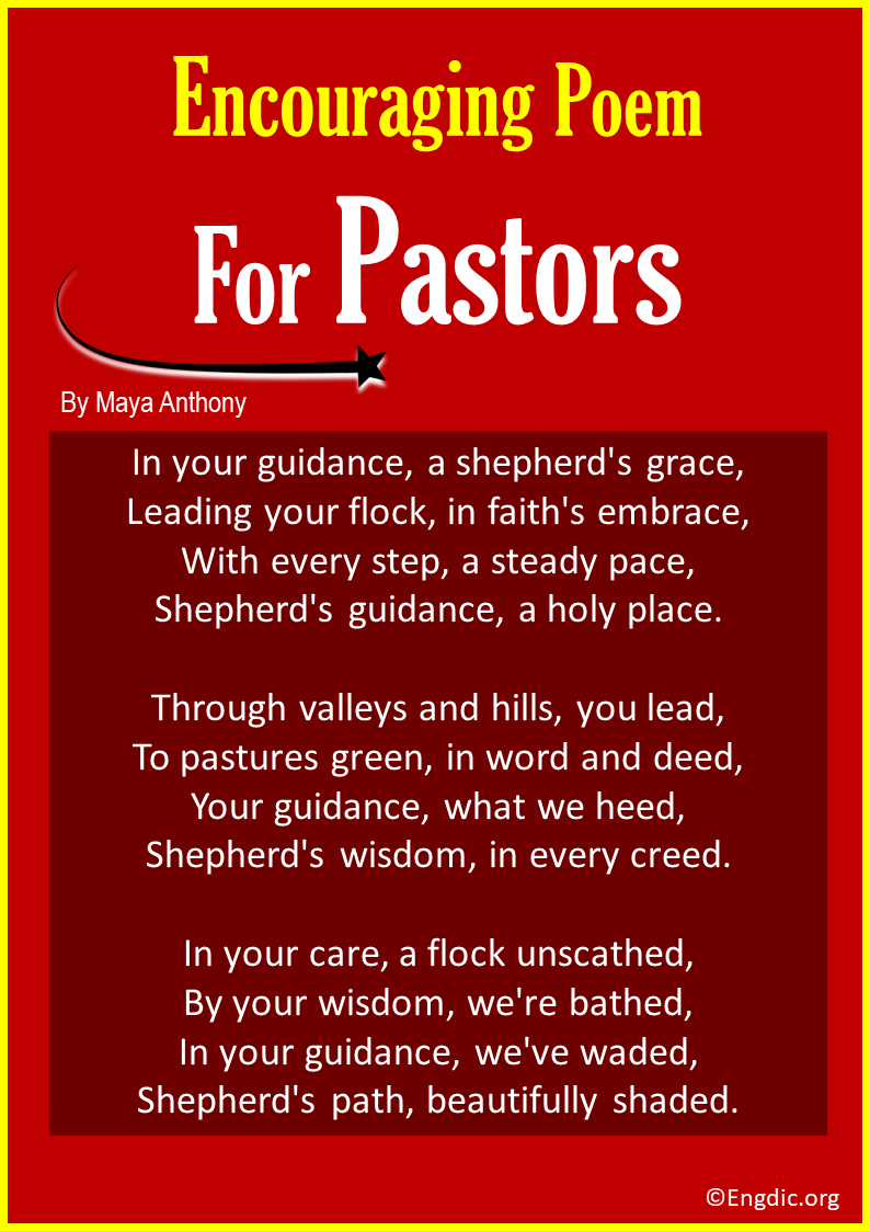10 Best Encouraging Poems for Pastors - EngDic