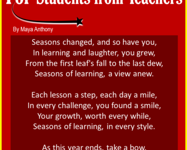 10 Best End of the Year Poems for Students from Teachers