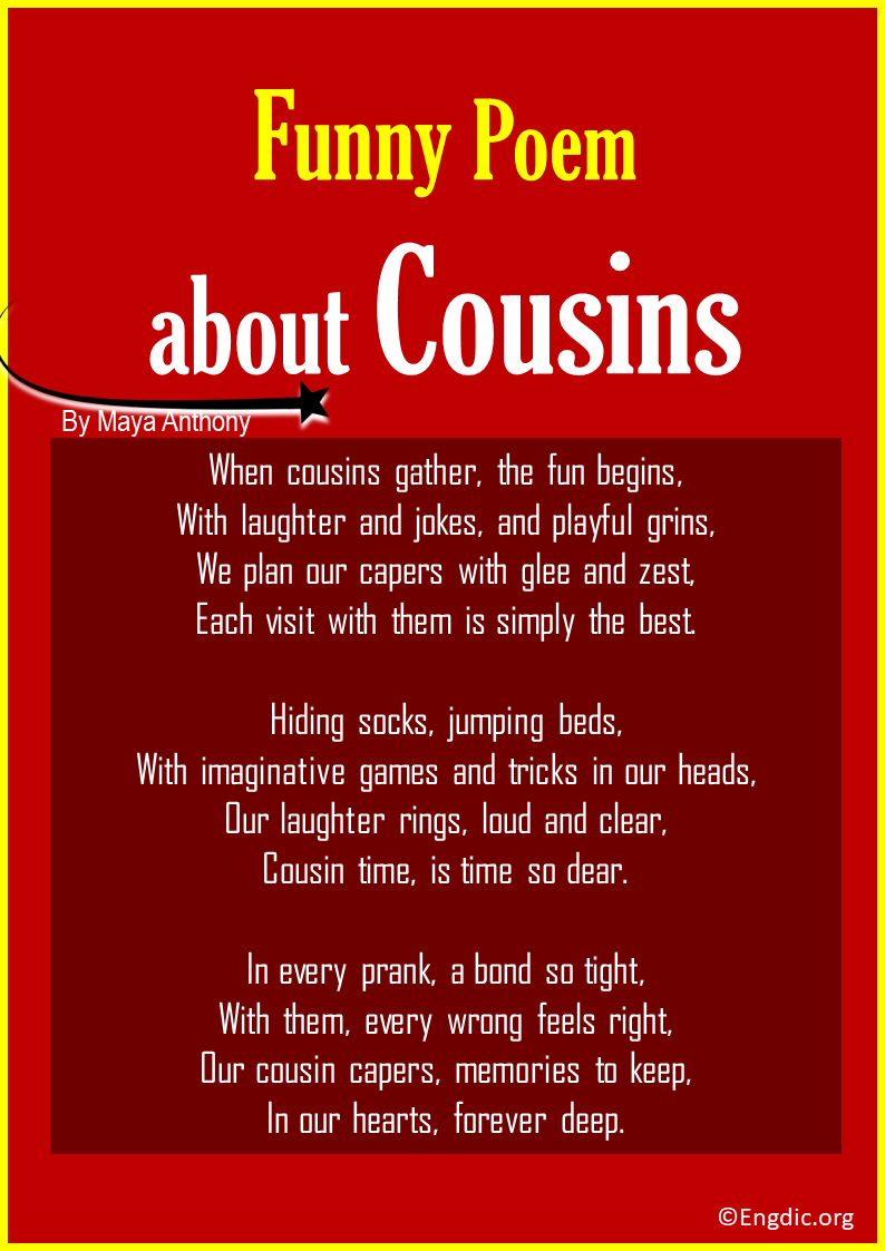 Funny Poems about Cousins