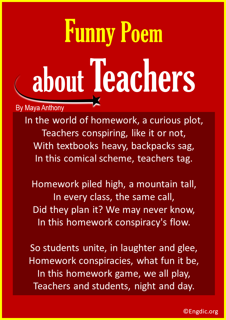Funny Poems about Teachers