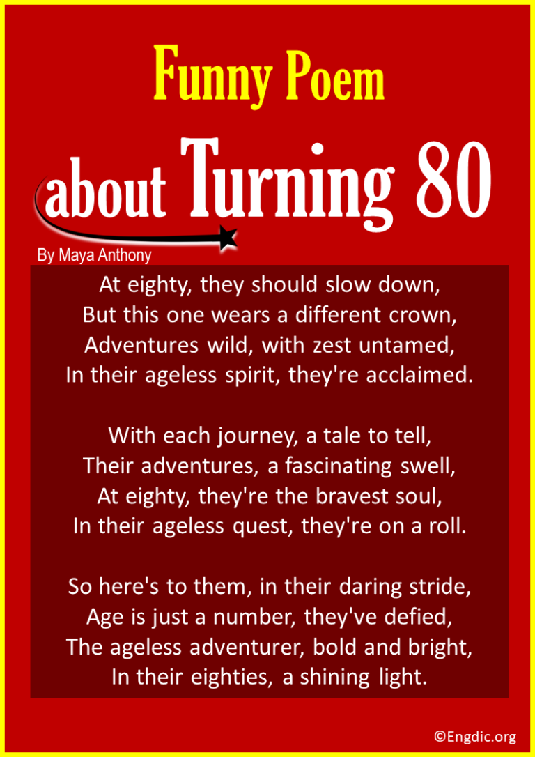 10 Best Funny Poems about Turning 80 - EngDic