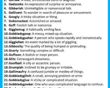100 Funny Words That Start With G (With Meanings)