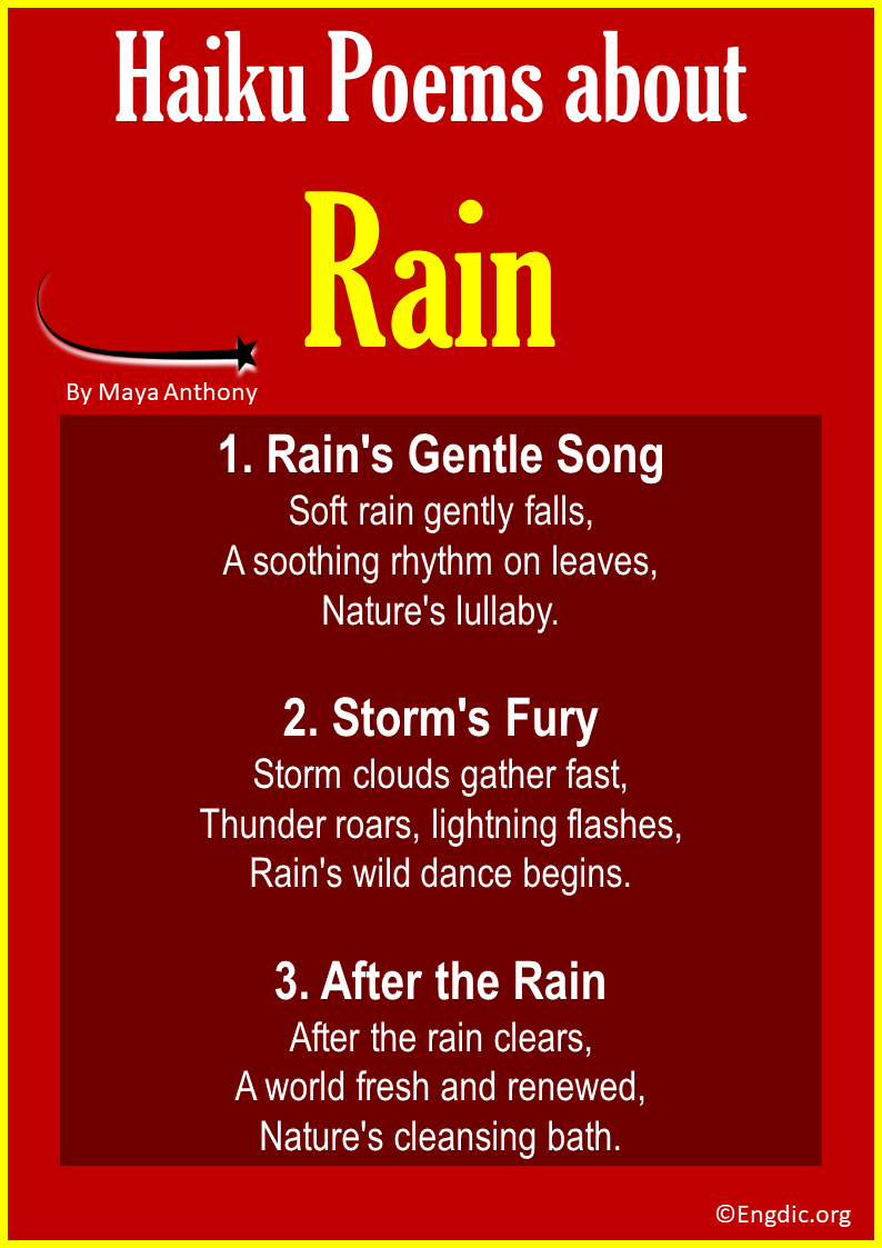 Haiku Poems about Rain
