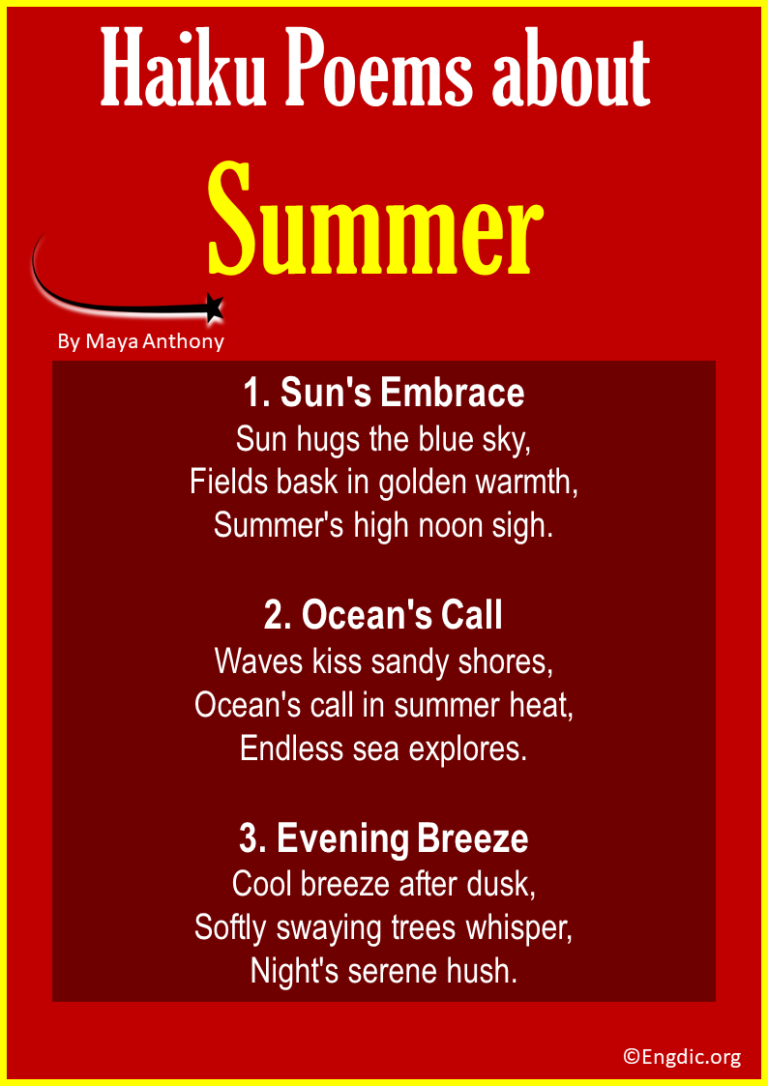 Haiku Poems About Summer 768x1086 
