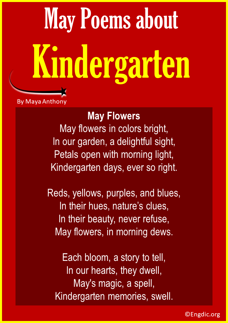 May Poems about Kindergarten
