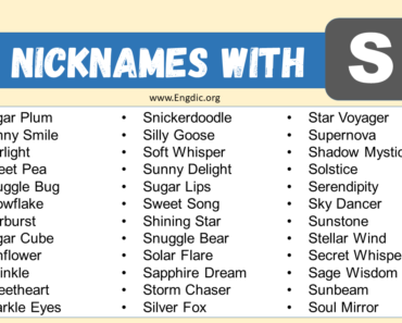 100 Best Nicknames That Start with S (Sweet & Funny)