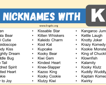 100 Best Nicknames That Start with K (Sweet & Funny)