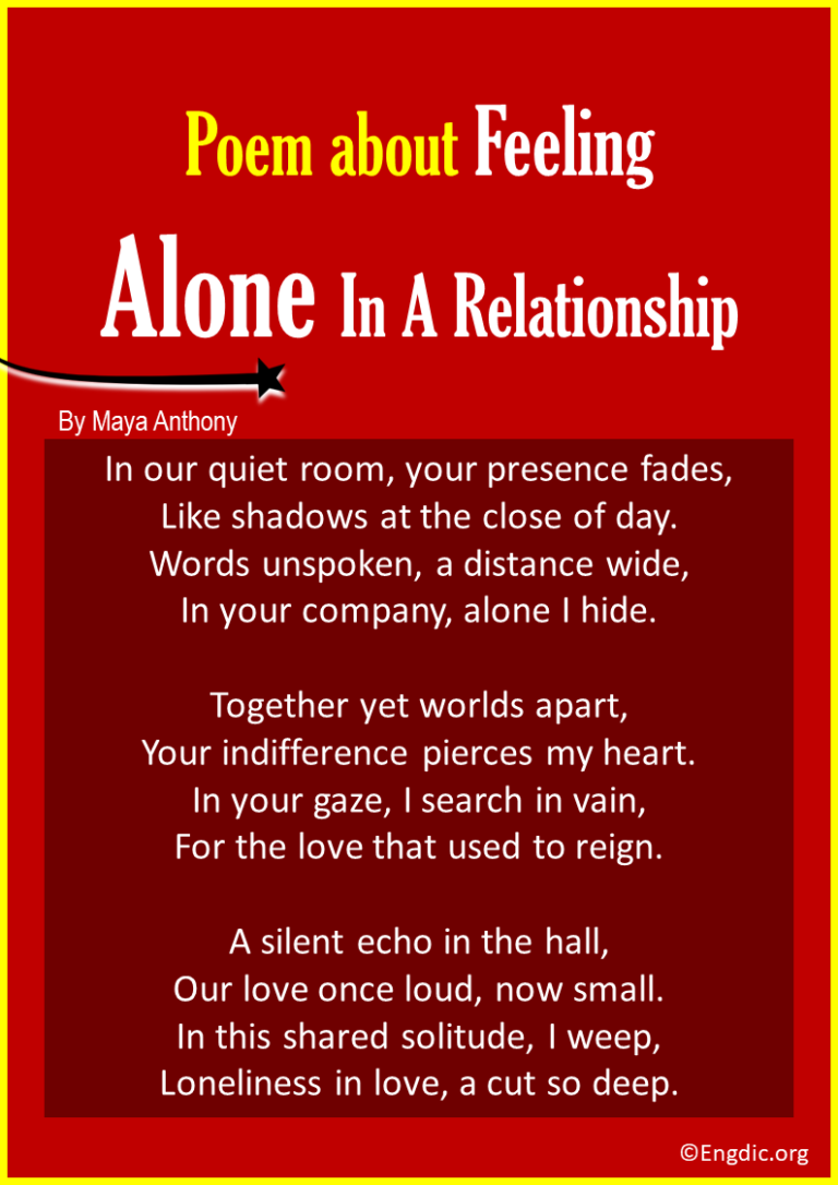 10 Best Short Poems About Feeling Alone In A Relationship - EngDic