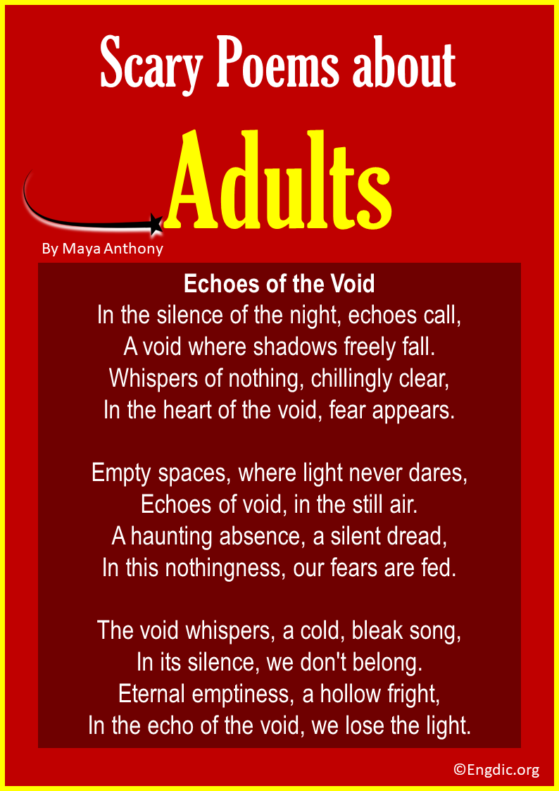 Scary Poems about Adults
