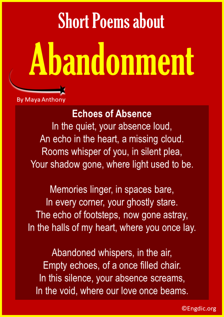 10 Best Short Poems about Abandonment - EngDic