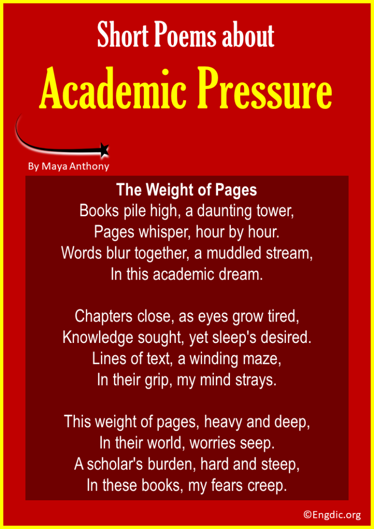 10 Best Short Poems about Academic Pressure - EngDic