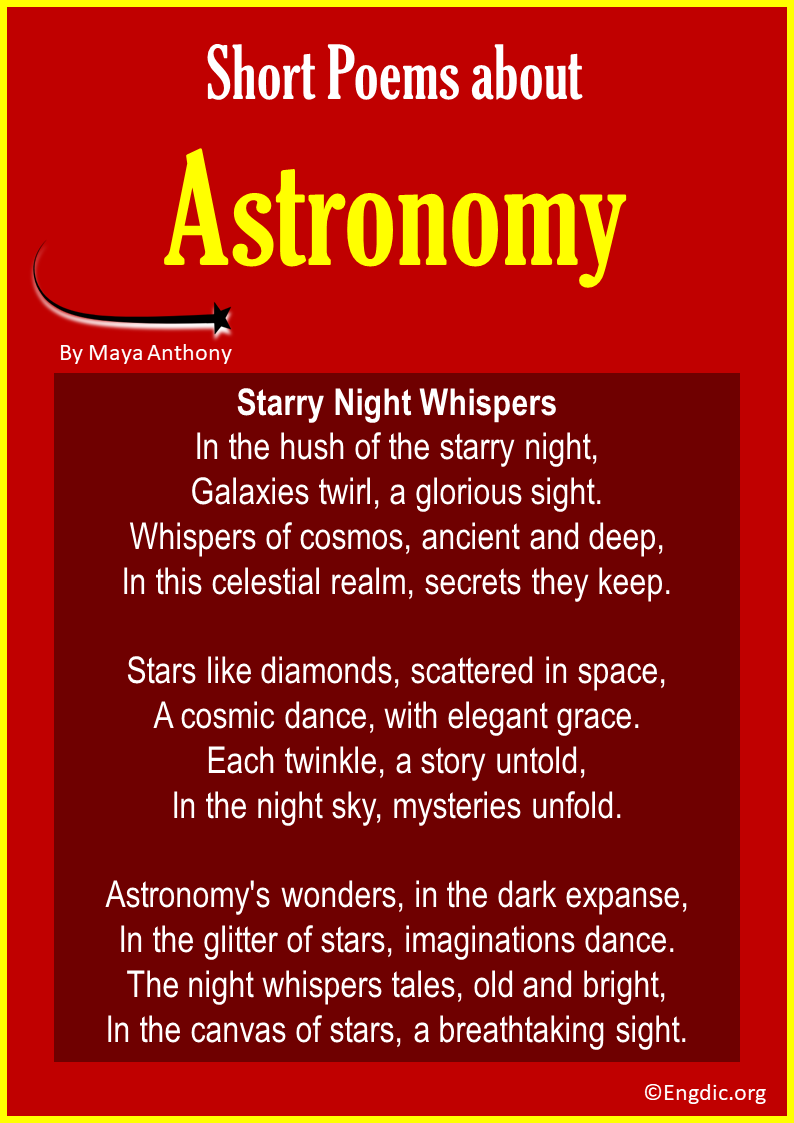 Short Poems about Astronomy