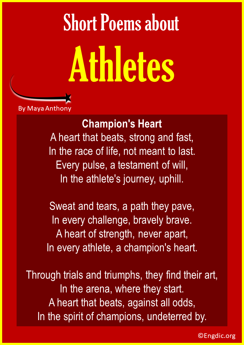Short Poems about Athletes