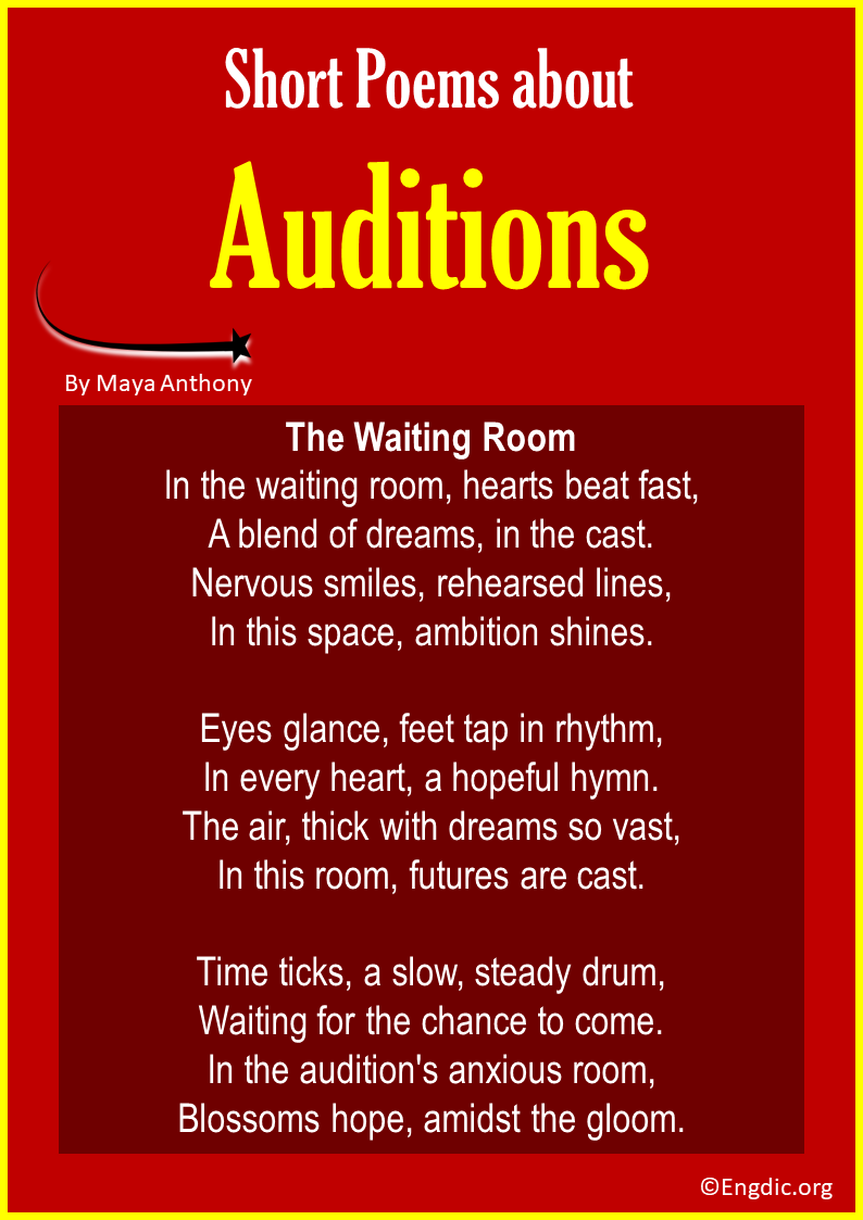 Short Poems about Auditions
