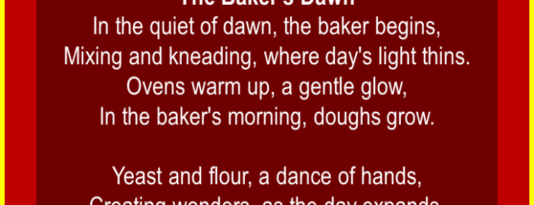 10 Best Short Poems about Bakers