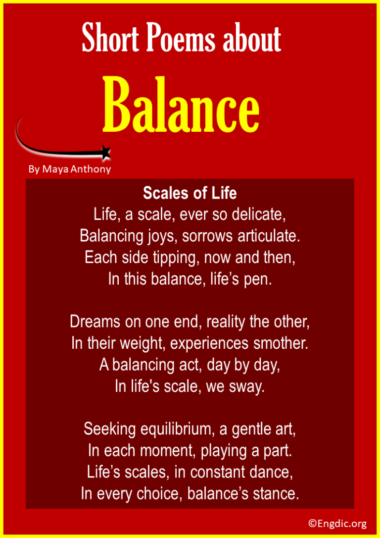 10 Best Short Poems about Balance \u2013 EngDic