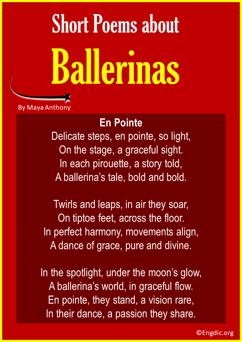Short Poems about Ballerinas